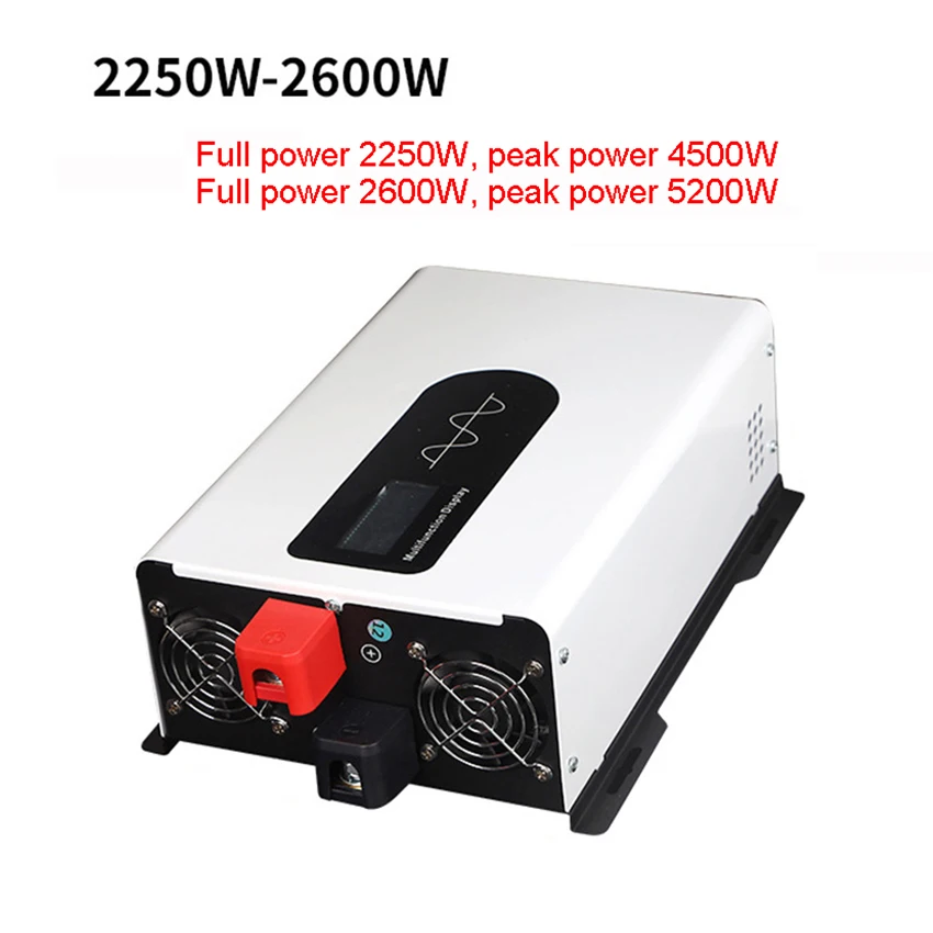 Inverter a onda sinusoidale pura 4500W 5200W Inverter solare portatile Power Bank DC12V 24V 48V 60V 72V 96V a AC110V 220V caricatore portatile