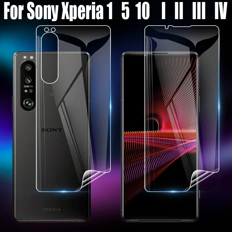 

3PCS Matte Hydrogel Film for Sony Xperia 1 5 10 II III IV VI Protective Film for Xperia 1V 5V 2023 Screen Protector Not Glass