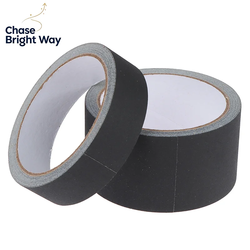 Black Gaffer Tape No Residue Non-Reflective Easy Tear Book Repair Tape Matte