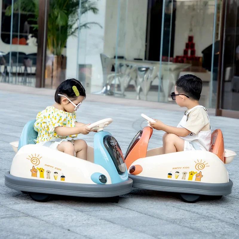 Children bumper car electric  can sit with remote control indoor bumper  four-wheeled toy  baby boy and girl.