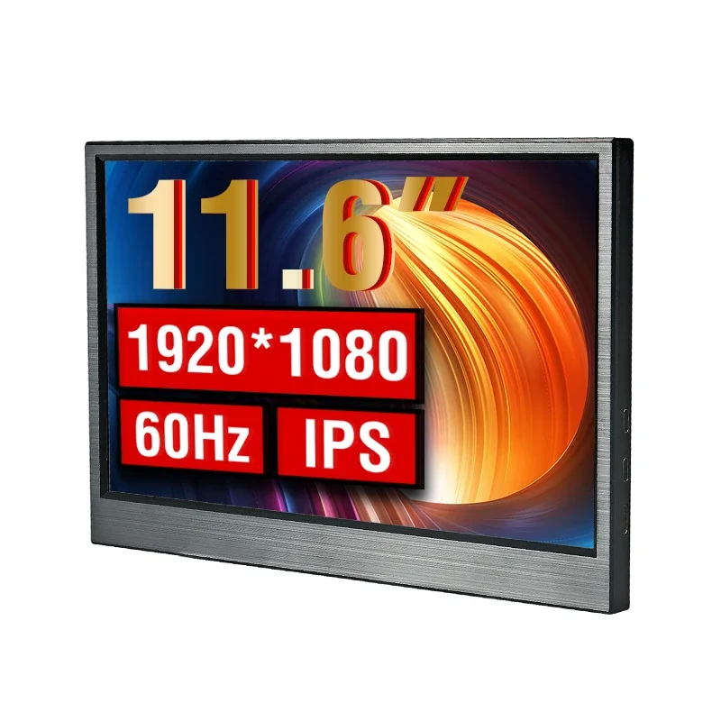 شاشة Anmite محمولة مقاس 11.6 بوصة IPS USB Type-C HDMI متوافقة مع هاتف الكمبيوتر المحمول وسطح المكتب MAC Switch PS4 XBOX -