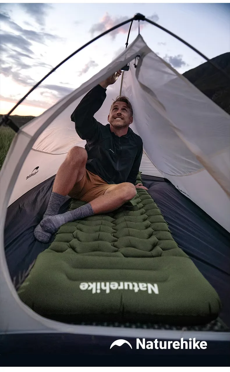 Naturehike FC01 Luftmatratze Camping Aufblasbare Ultraleichte Tragbare Matratze mit Eingebauter Pumpe Luftmatten Wandern Outdoor Faltbare Schlafmatte – Detail 14