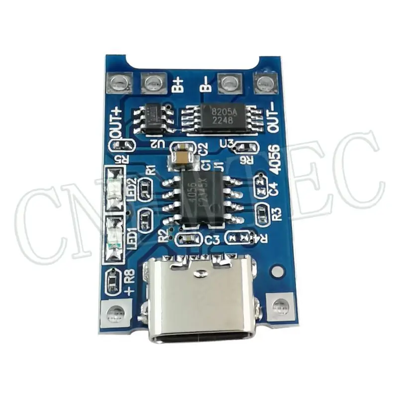 5V 1A TYPE-C USB 18650 Type-c Lithium Battery Charging Board Charger Module+Protection Dual Functions TP4056