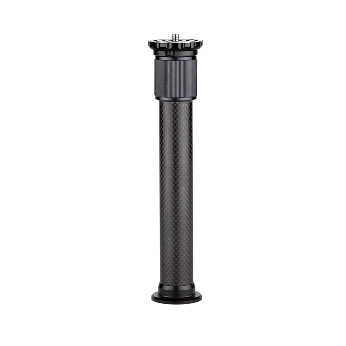 A48U Extendable Carbon Fiber Tripod Extension Pole 2-Section Rod Max Height 32cm/12.6in 1/4 Inch for Tripods & Monopods