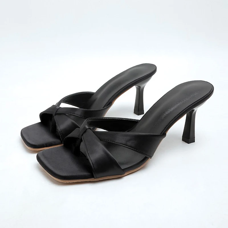 New High Heels Women Clip Toe Slippers Beach Shoes Summer Sexy Sandals 2026 Elegant Dress Flip Flops Comfort Shoes Casual Slides
