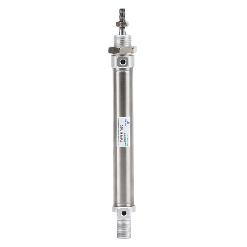 AFR Brand Round Mini Stainless Steel Air Pneumatic Cylinder DSNU Series 12 16 20 25 32 Bore 10-200mm DSNU-25-20-PPV-A