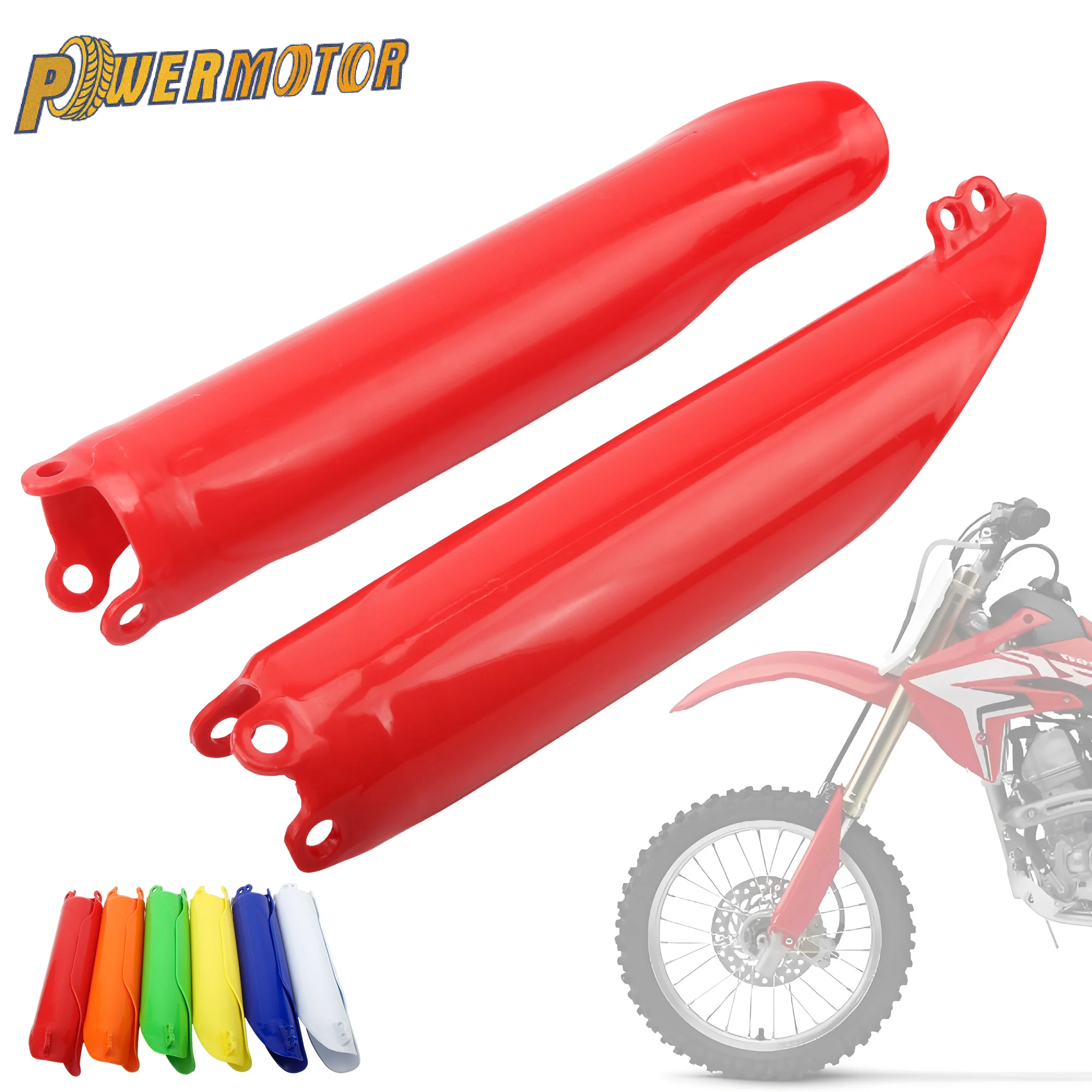 Para honda motocross garfo dianteiro tubo quadro capa para crf450x rx 250r x cr125 cr250 cr500 motocicleta garfo guarda peças de proteção