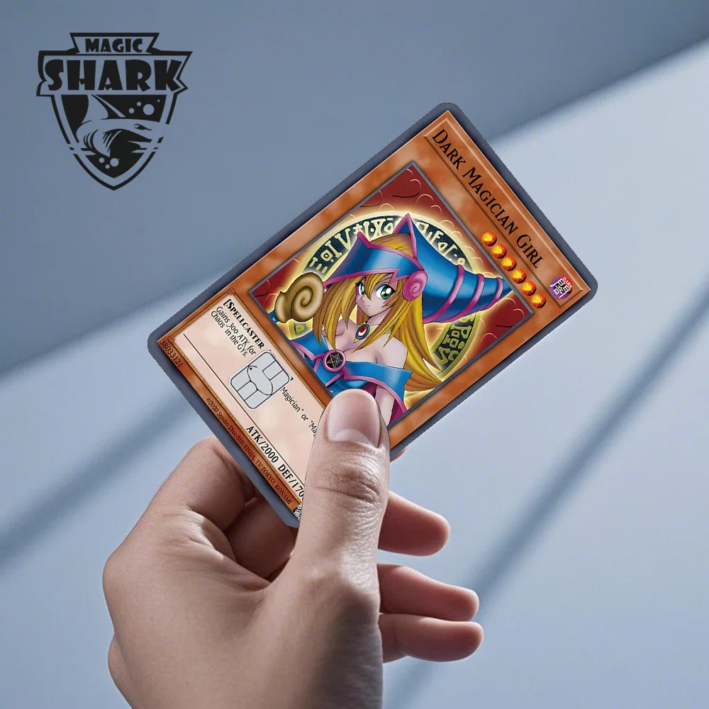 2025 New Mcloving Meme Cartoon Spider Anime Red Eyes Black Dragon PVC Sticker Film Skin for Debit Bank Credit Card