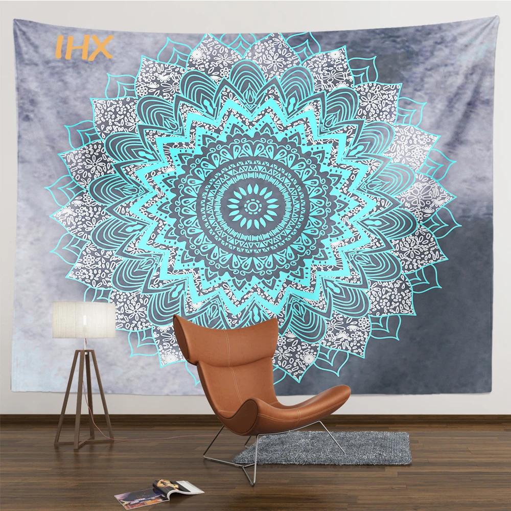 Mandala Tapestry Wall Hanging Bohemia Hippie Room Decor Witchcraft Supplies Tapestry Bedroom Ceiling Home Aesthetic Decoration