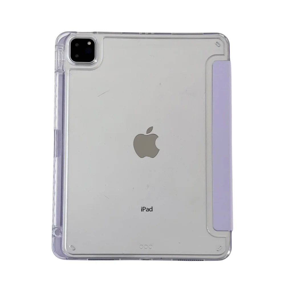 

Shockproof Clear Transparent Case for iPad Air 6/7 13' with Y-Folding Stand PC+TPU Protective Tablet Shell for iPad Pro 13 12.9