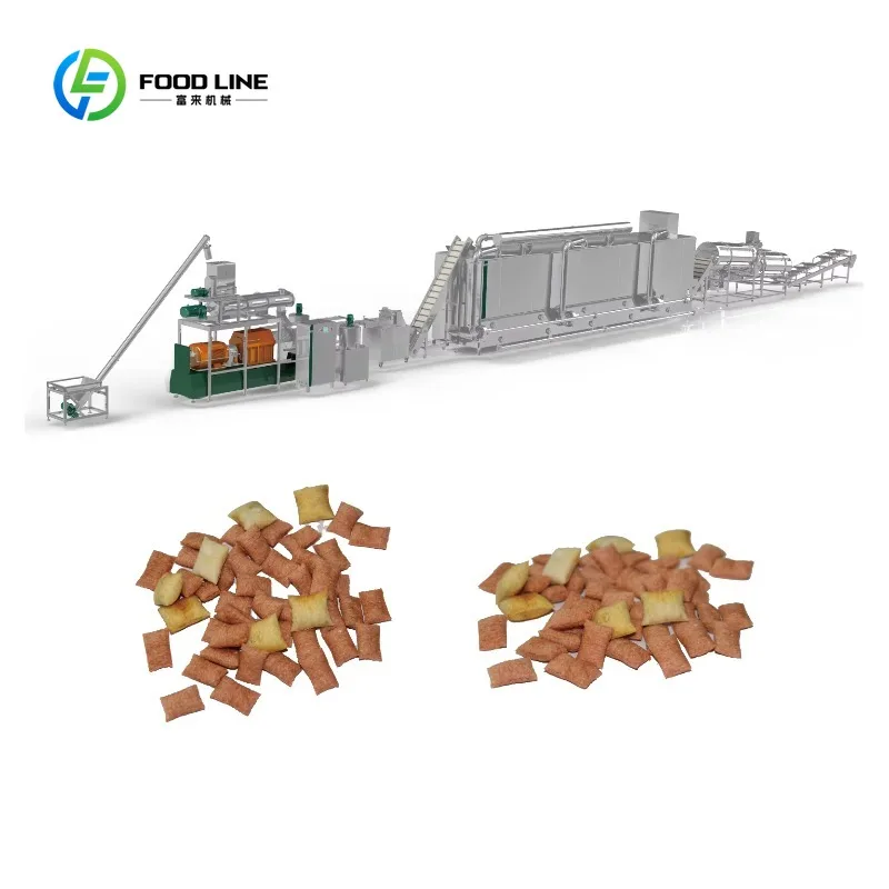 Customized Double Screws Corn Puff Extruder Machine Equipment Chips Making Machine Filling Nuggets Extruding Puffed Food Machine