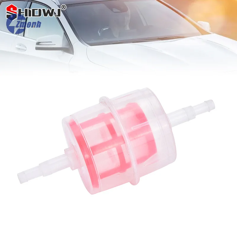 New！1PC Universal Car Parts Large Inline Fuel Filter Auto Diesel 6mm 8mm Pipe Hose