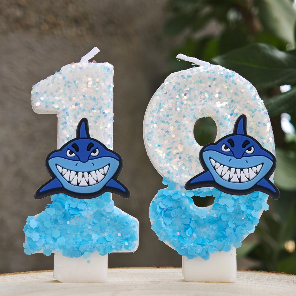 Zebra Candle Supplies - Shark Candle Anime Figure Digital Kids