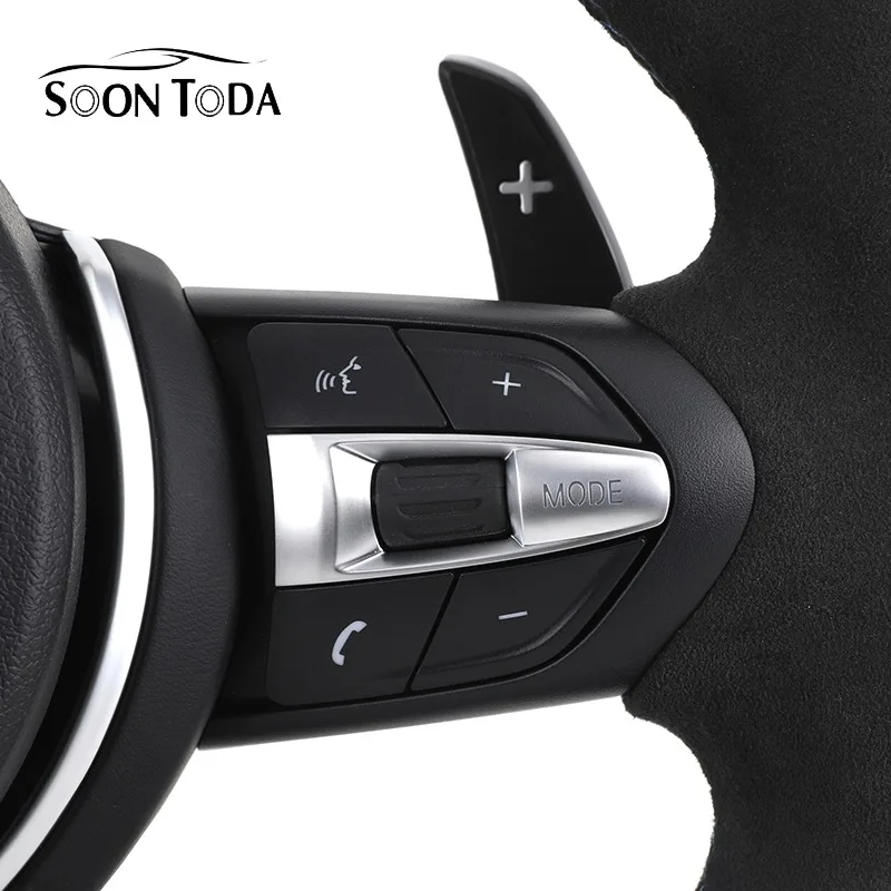 Slim Shift Paddle Red Decor Strip Tactical Sport Steering Wheel, Custom Refit Parts Fit Multi Chassis Luxury Sedan & Crossover U view 4