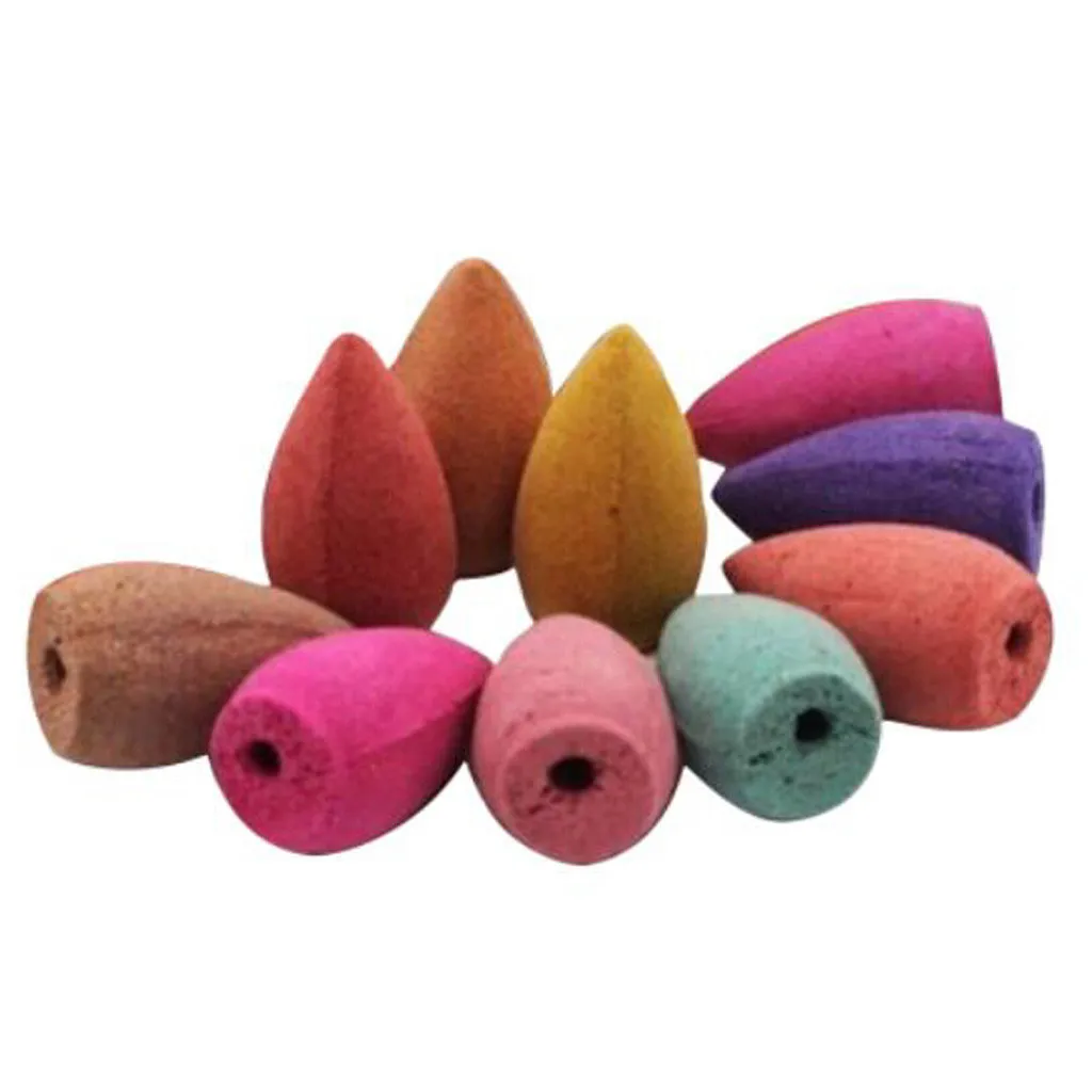 Mixed Waterfall Smoke Backflow Natural Incense Cone Incense Sandal Lavender Multi-scented Suitable for Places Tea Room Yoga Room