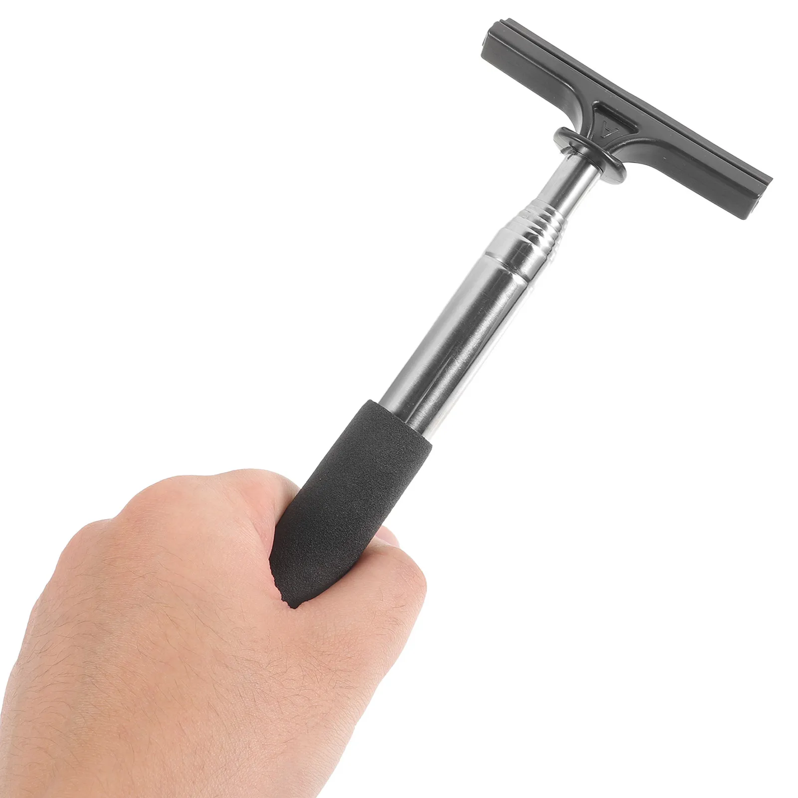 Universal Telescopic Car Mirror Squeegee Rearview Side Mirror Wiper Cleaner Efficient Rainwater Removal Compact Design for Daily