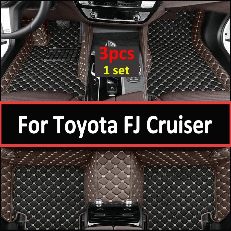 Car Mats For Toyota FJ Cruiser XJ10 2007~2022 Auto Durable pet Rugs Leather Mat Waterproof Floor Pad Full Set  Accessories