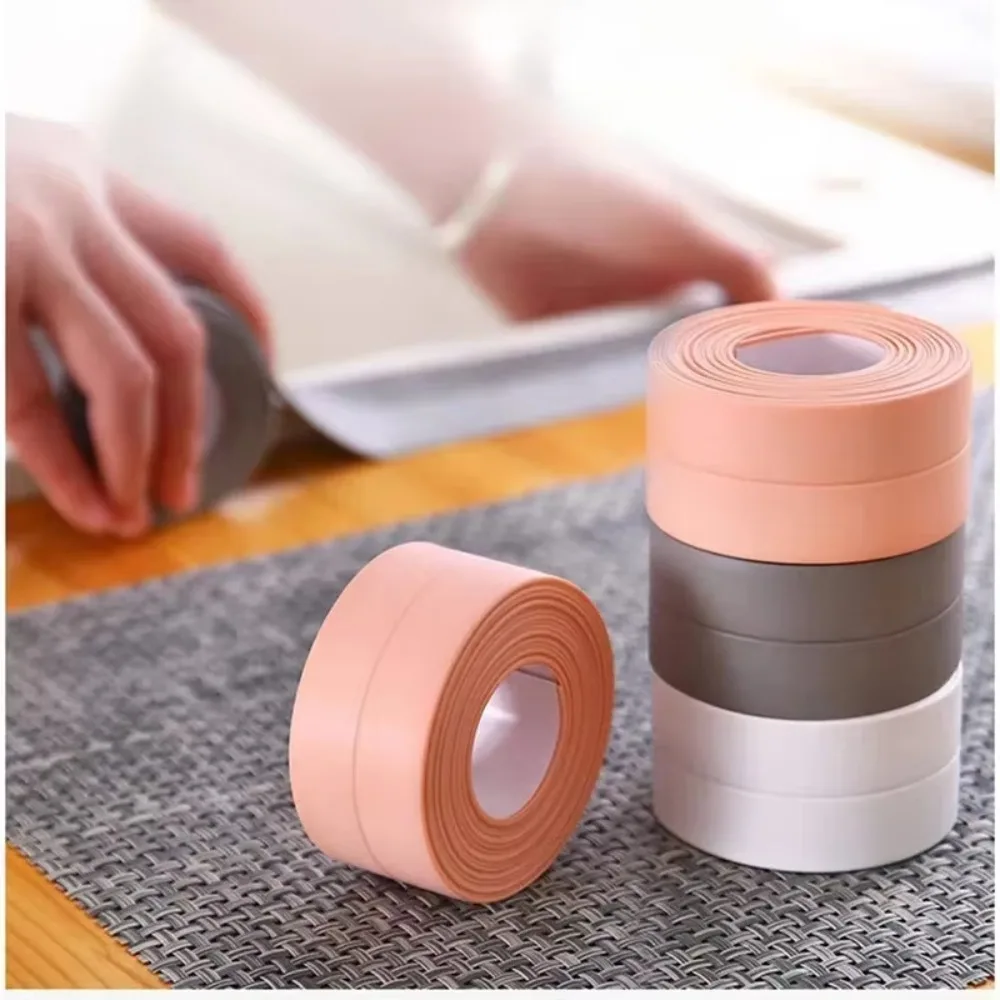 Hot 1 Roll of Kitchen Anti-mold and Waterproof Tape, Moisture-proof Kitchen and Bathroom Sink Gap, Beautiful Seam Toilet Sticker