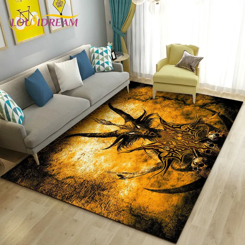 Ouija Tarot เวทมนตร์ Gothic พรมพรมพรมสำหรับห้องรับแขกห้องนอนโซฟาพรมเช็ดเท้าตกแต่ง,เด็กเล่น Non-Slip