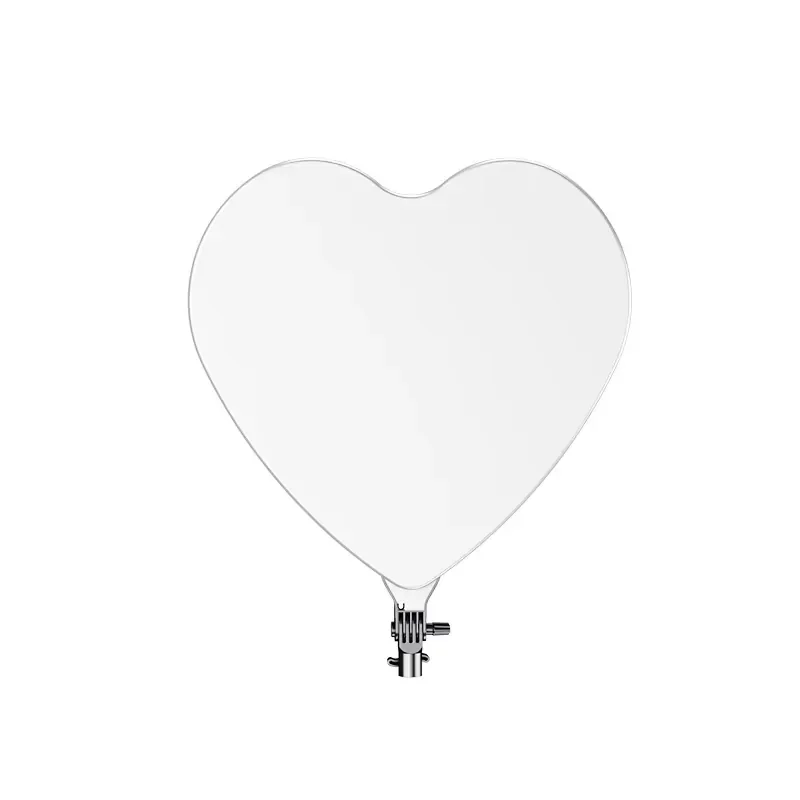 Heart-shaped LED chin light, stepless dimming, shadowless fill light adjustable color temperature, with tripod live light