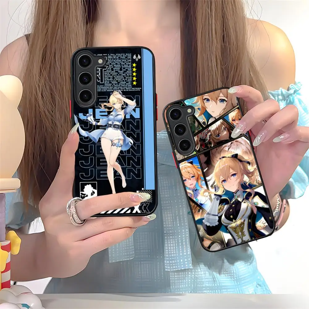 Game GI Jean Silicone Mobile Phone Case for Samsung Galaxy S26 S25 S24 S23 S22 S21 Plus FE Ultra Colorful Cover