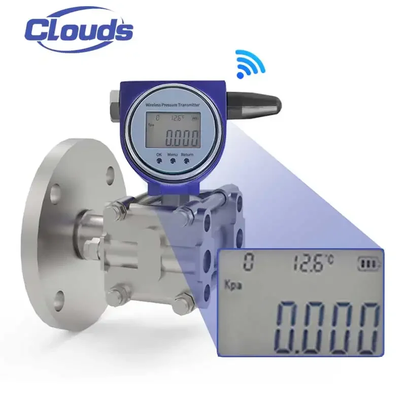 Clouds Wireless Industrial IoT Monito Differential Pressure Level Transmitter Liquid Level Sensor Tank Liquid Level Sensor