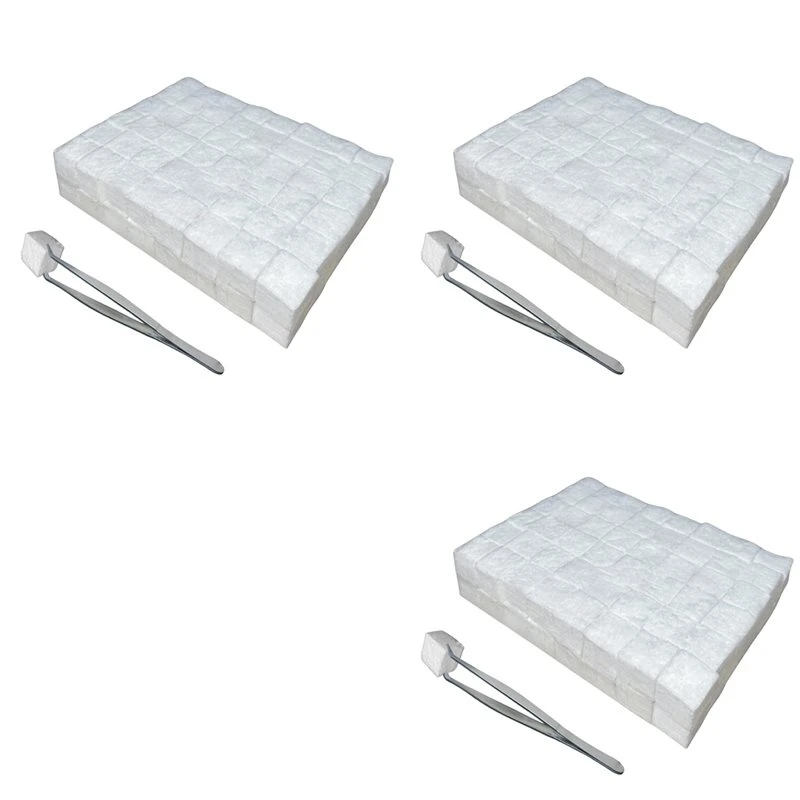 288 Pcs Small Ceramic Wool Wick For Tabletop Fire Pit, Suitable For Ethanol Fireplace Fuel,Carbon Felt Wick For Indoor