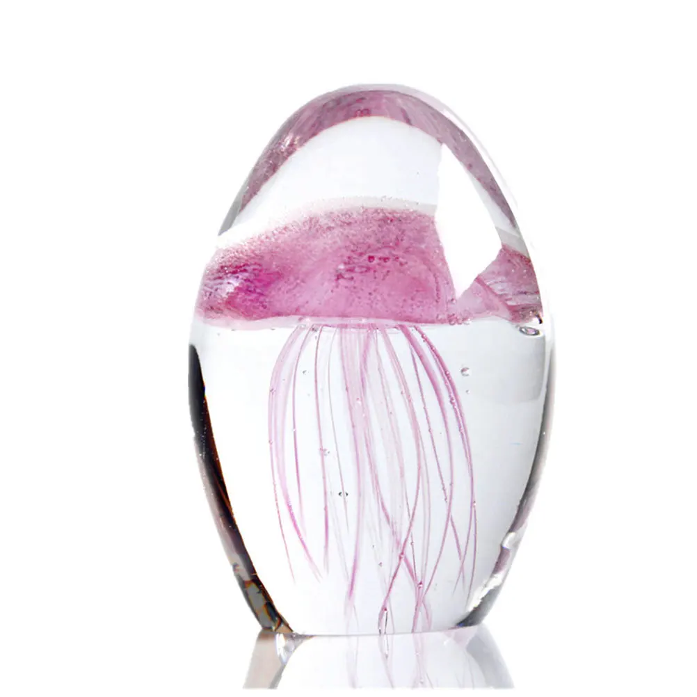

1Pcs Noctilucence Crystal Jellyfish Ball Lamp Pink Romantic Night Light Glow in Dark Acrylic Lamp for Office Home Decoration