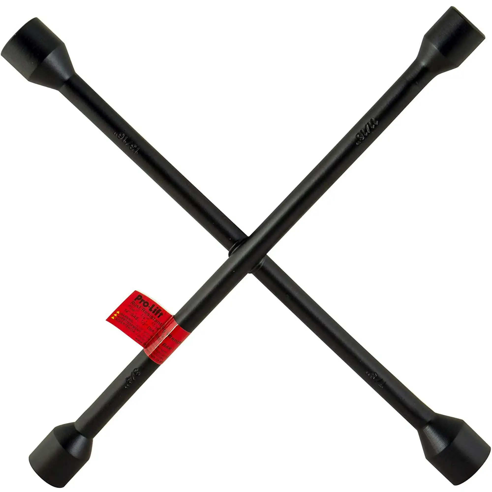 

pro-lift w-9010p 14-inch heavy duty sae lug wrench - 4-way cross wrench