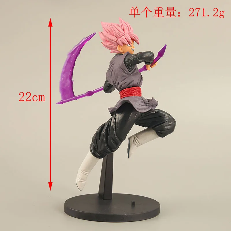 22 cm Anime Dragon Ball Z Son Goku Kakarotto Super Saiyajin Zamasu Goku Schwarz PVC Action-figuren Statue Modell Puppe spielzeug Kinder Geschenke