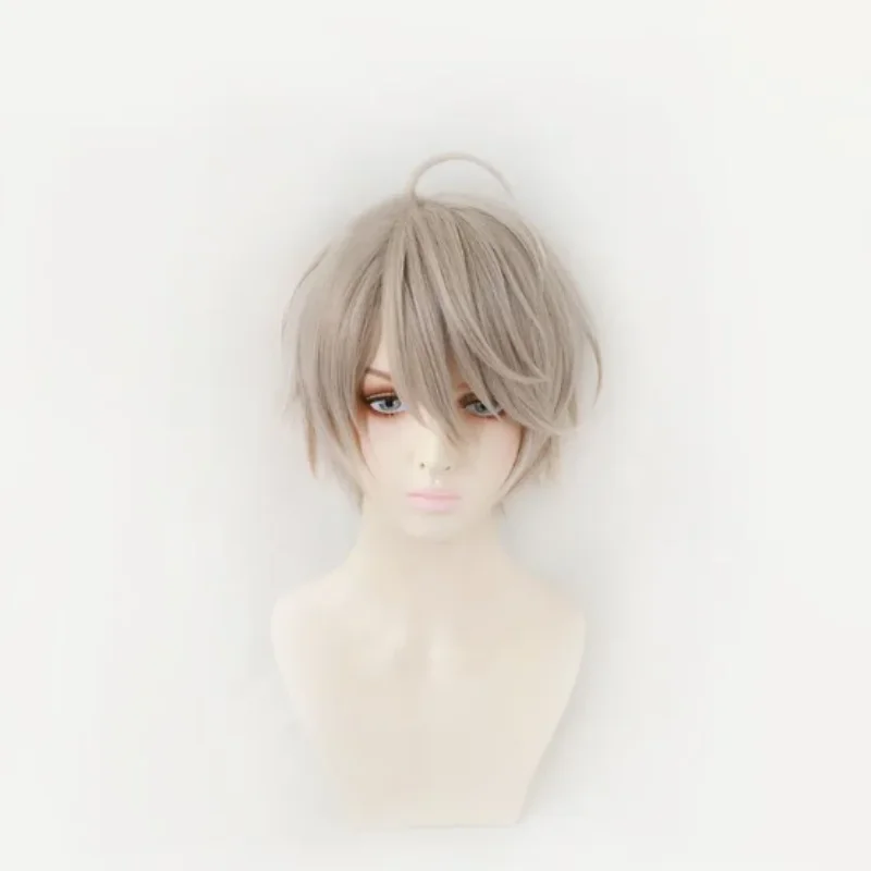 Vtuber Nijisanji Kaida Haru Cosplay Wig Men Short Hair Heat Resistant Synthetic Halloween Party Accessories Props