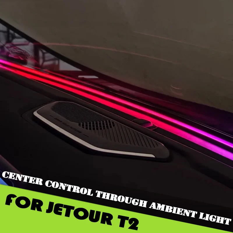 Car Magic Color Instrument Panel Center Control Through Ambient Light Fit for Jetour Traveller T2 2023 2024 2025 Car Accessories