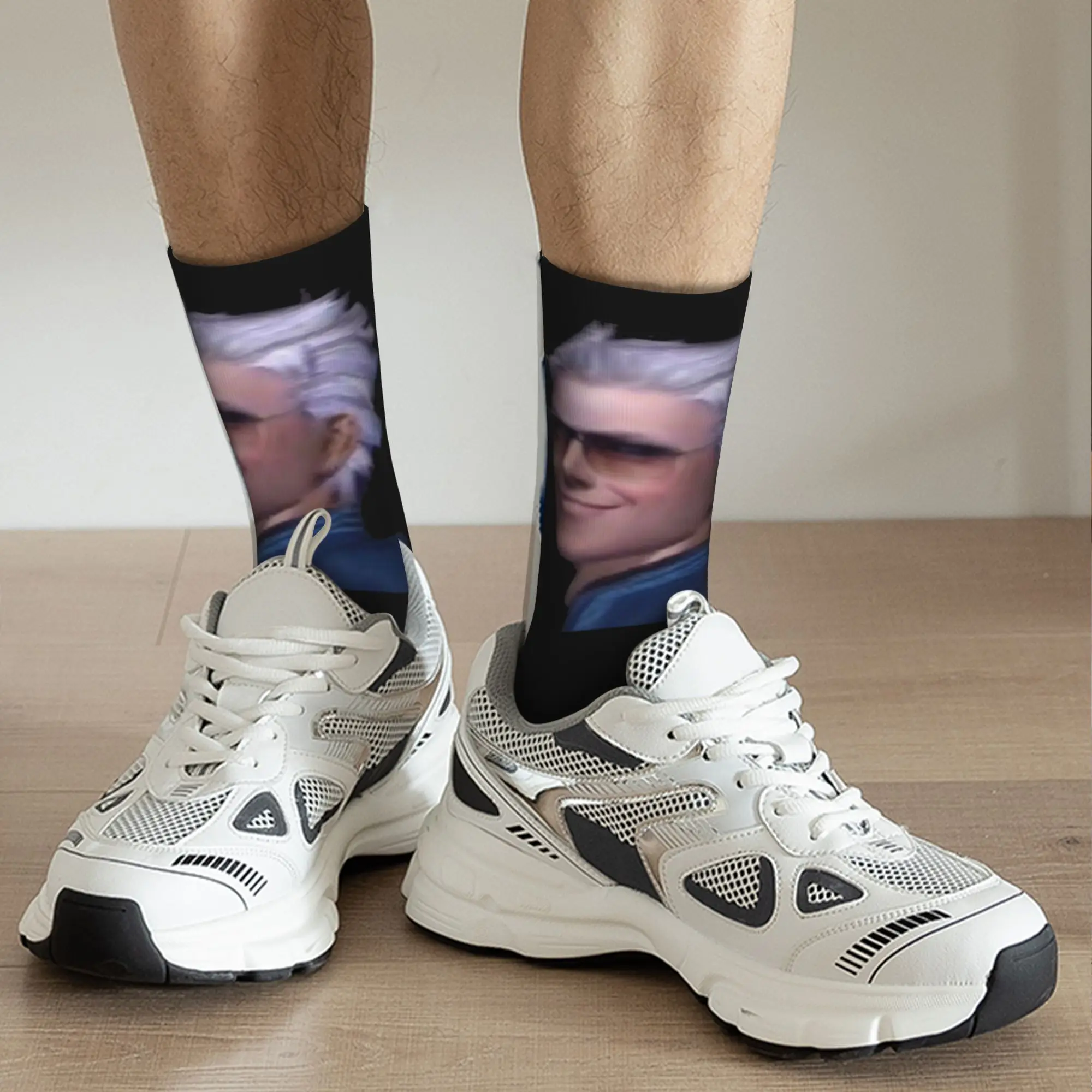 Todas as estações vergil do diabo may cry série porta-copos (conjunto de 4) 45 meias harajuku meias tripulação meias presentes de natal