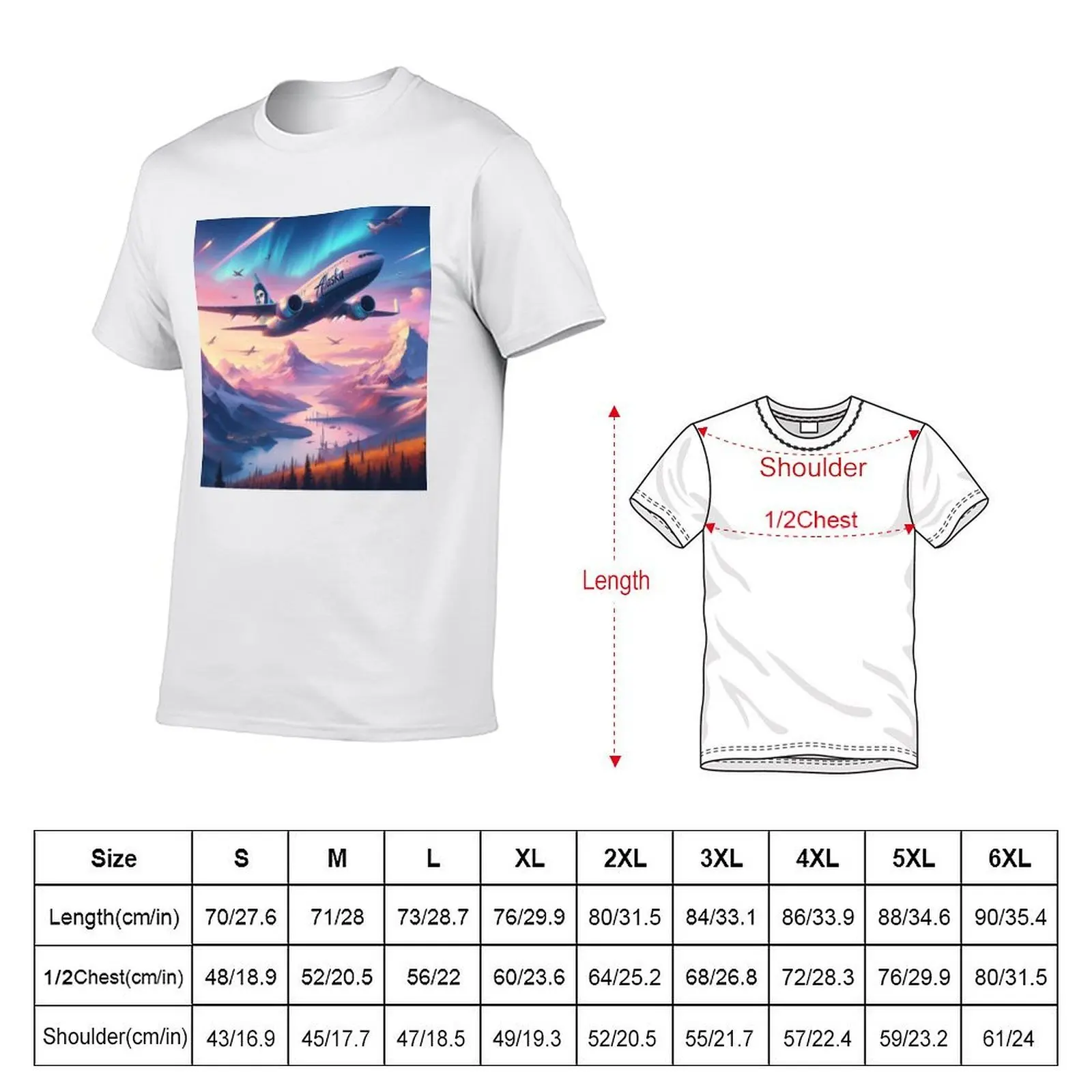 Alaska airlines airline T-Shirt custom t-shirts graphic shirts mens fashion