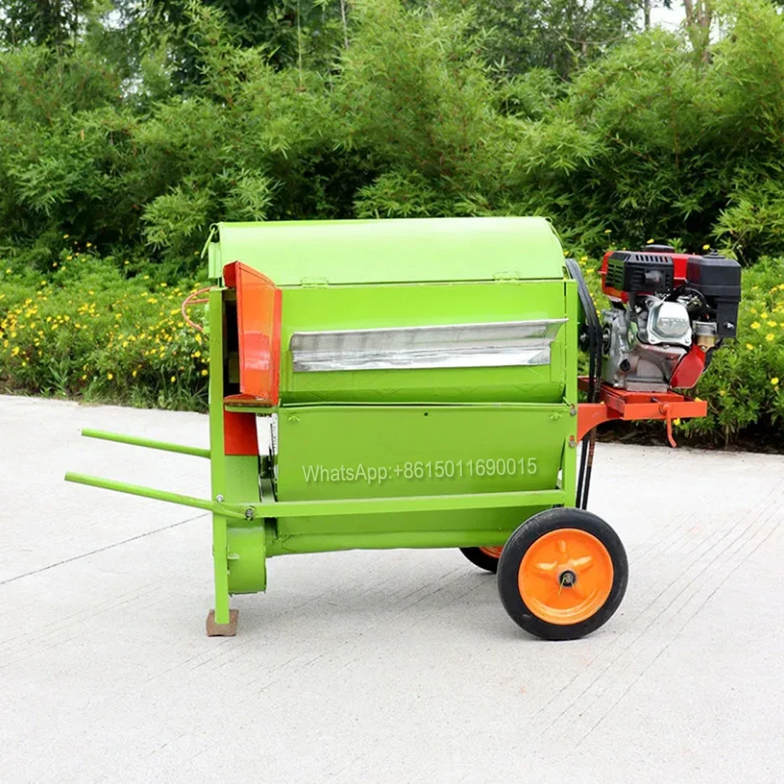 New full-feeding rice harvester threshing household machine agricultural