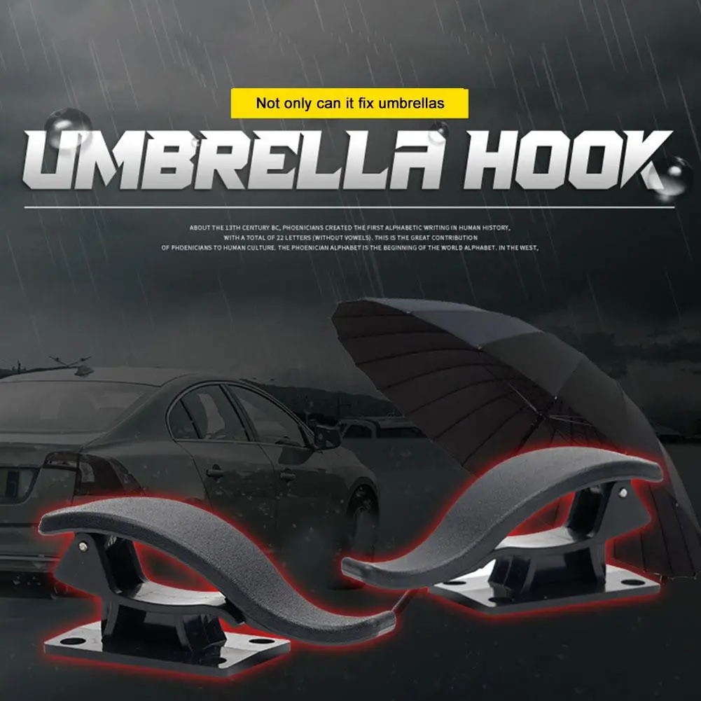 1 Pair Car Trunk Umbrella Fixing Bracket Multi-purpose Universal Dropshipping Accessories Car Clip Hanger Clothes Interior B1w8