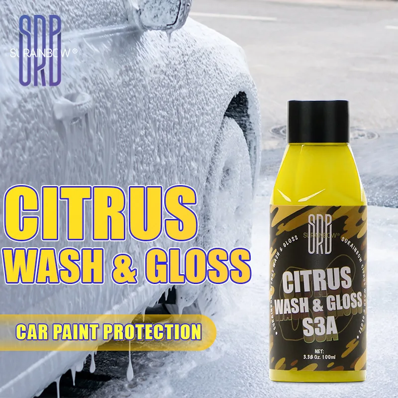 Citrus Wash & Gloss Foaming Car Wash Soap(Works with Foam Cannons/Guns or Bucket Washes)Safe for Cars,Trucks,Motorcycles,RVs