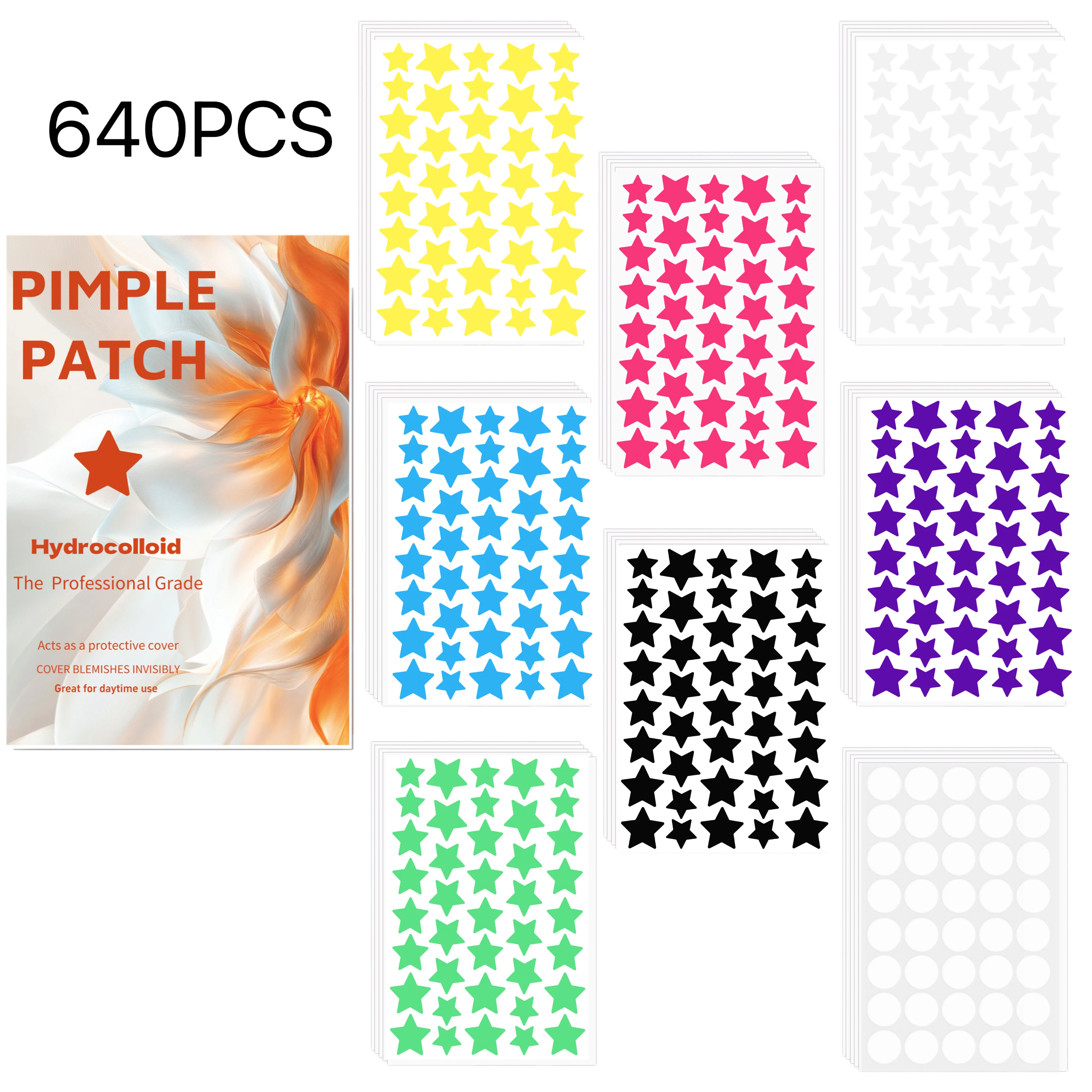 640PCS Star Acne Pa… - image