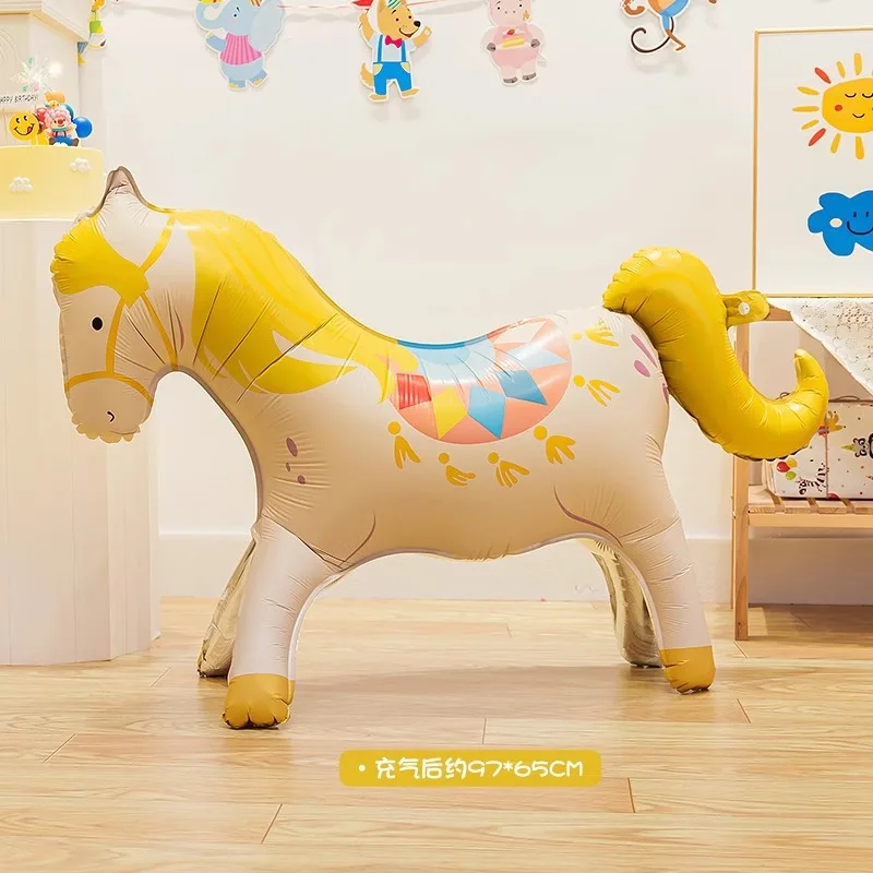 يوم الأطفال بالونات السيرك مهرج الدائمة بالون الكرتون الحيوان رياض الأطفال الفصول الدراسية زخرفة بالون الاطفال لعبة بالونات