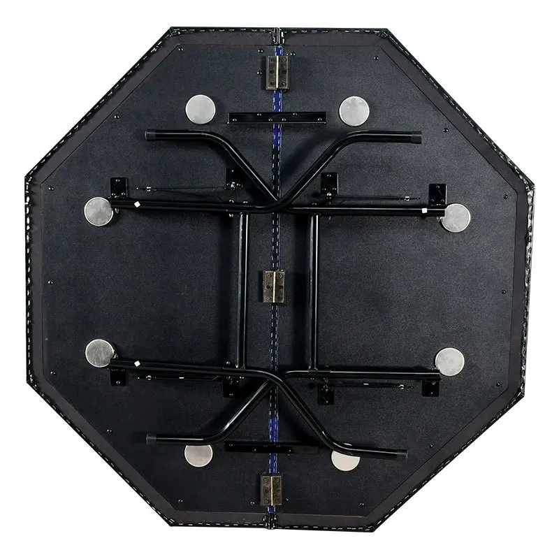 طاولة البوكر القابلة للطي Texas Hold 'em Poker Chip Table Entertainment Octagon Poker Table معدات الترفيه والترفيه