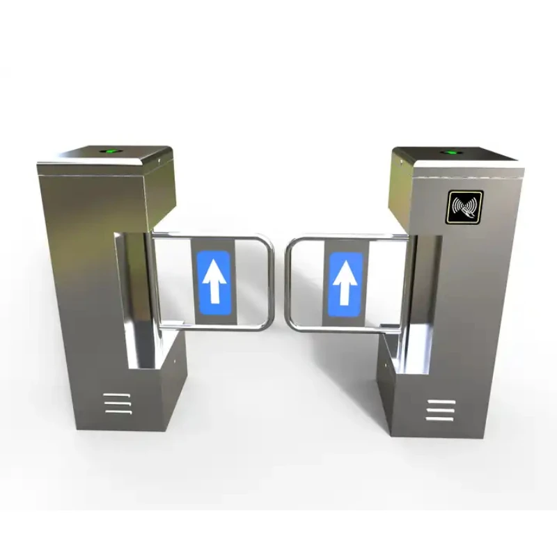 Automatic Swipe Card Access Control for Door Entry Pass System Swing Barrier Gate with qr Code Reader Speed Gate Access Control
