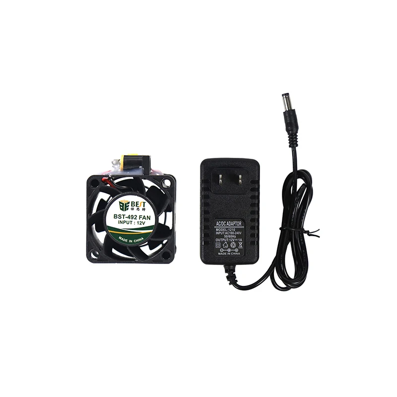 Mini ventola di raffreddamento a doppio cuscinetto dispositivo di fumo di manutenzione elettronica purificatore del filtro del fumo macchina elettrica del fumo del saldatore