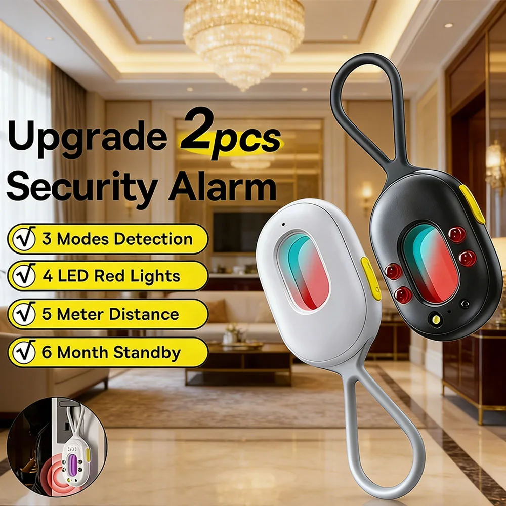 Security Alarm Detector, Upgrade Sound Protection Sensor, Anti-theft Alarm Equipment for Door & Window Compatible with Security
