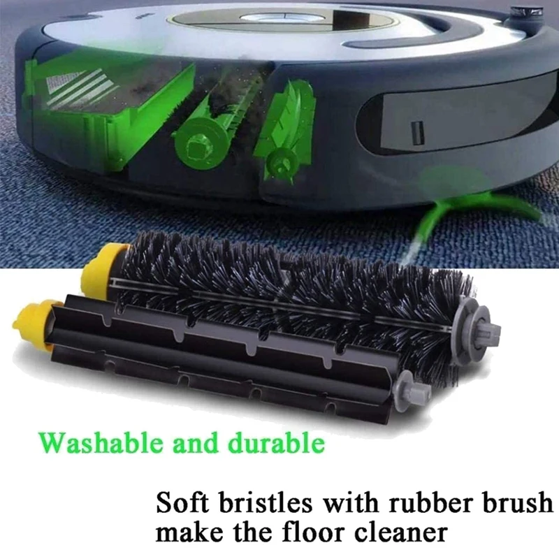 N85R-طقم قطع غيار بديلة مناسبة لملحقات المكنسة الكهربائية الروبوتية Irobot Roomba 600 Series 620 630 650 660 670 690