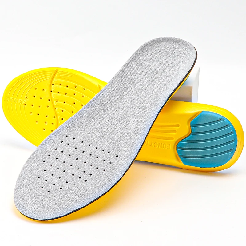 1Pair Memory Foam Insoles Orthopedic Insole Soft Comfort Running Sports Shoe Inserts Arch Support Non Slip Shoe Pads