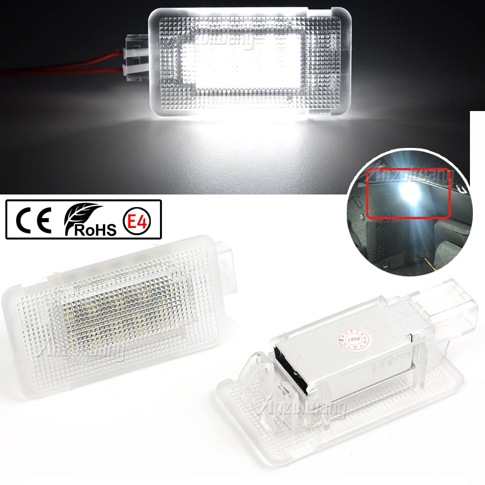 2PCS LED Trunk Lamp For Volvo S60 XC90 V70 V50 S40 S80 C30 XC70 C70 Car Luggage Compartment Light White 9151431 30754448 0825219