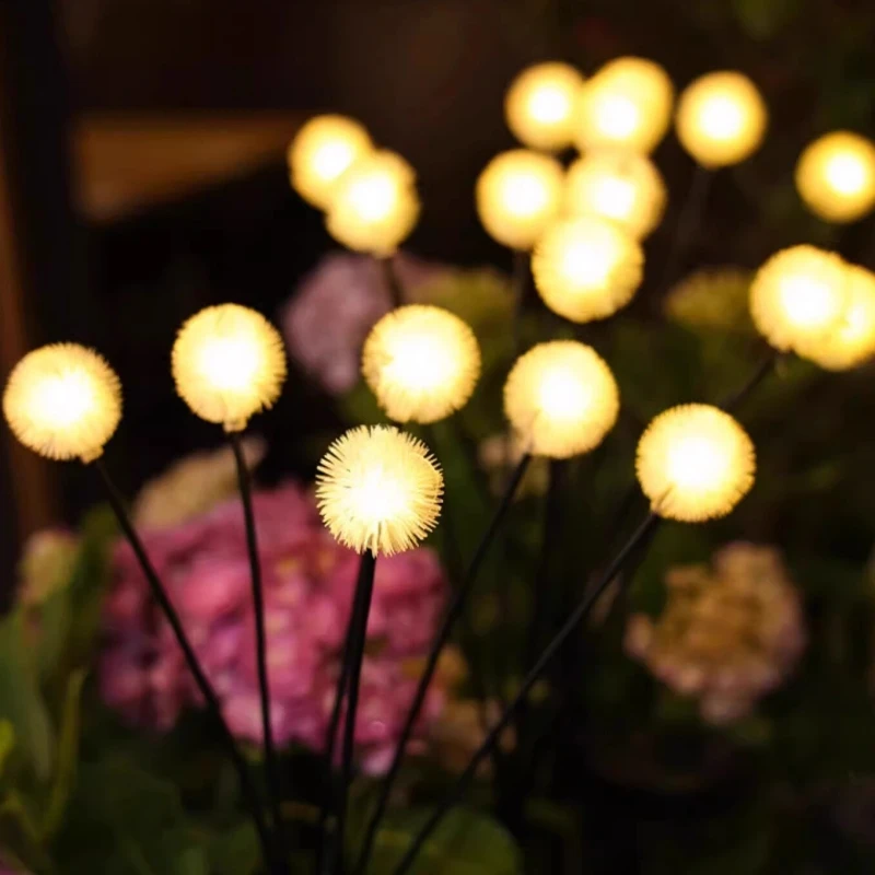 1PC ソーラータンポポガーデンライト LED 芝生ランプ屋外防水景観照明ヴィラ、庭、通路、バルコニー、公園用