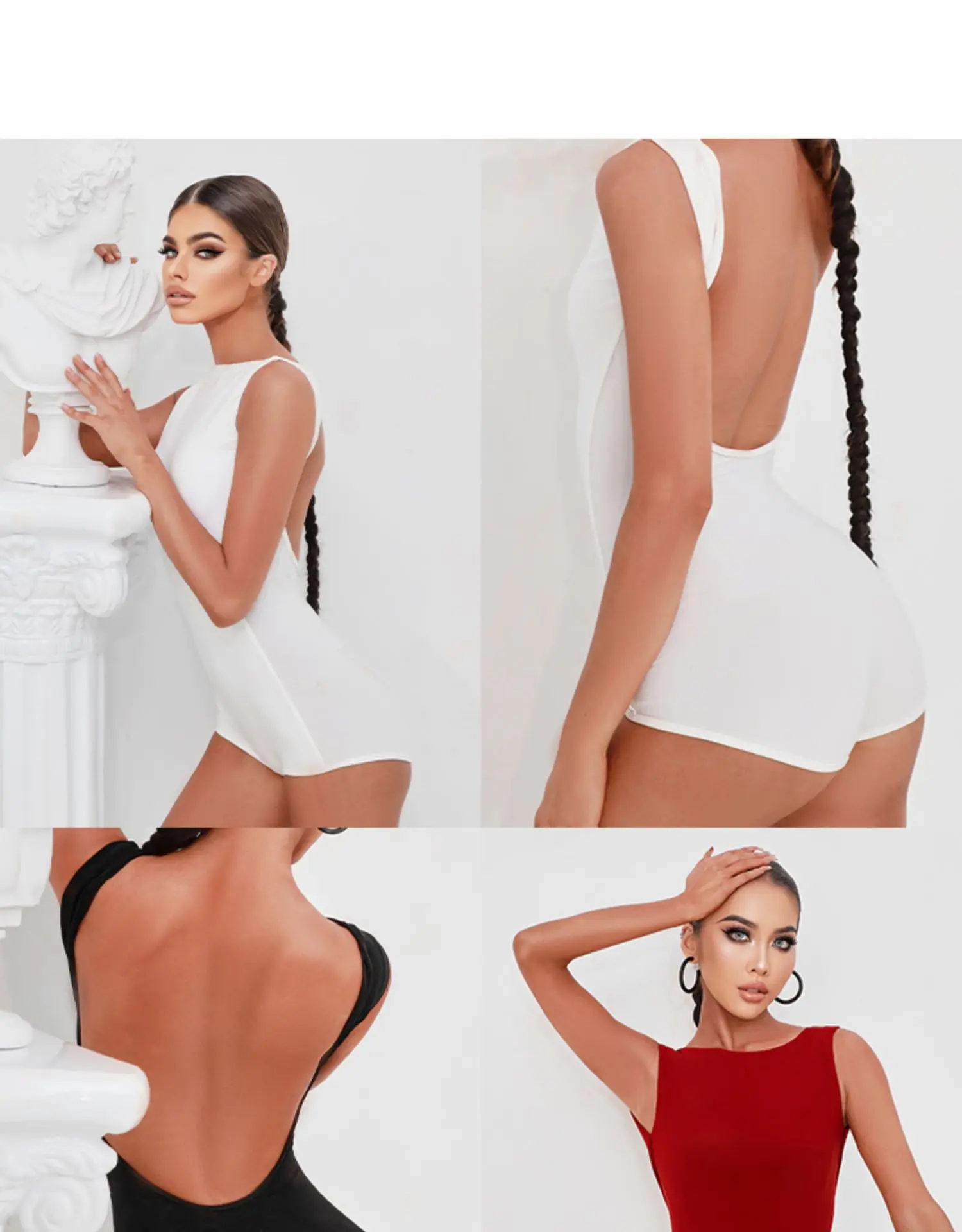 Vestido de salsa latina, blusa de Samba, tango, top latino, body blanco y negro, 2216