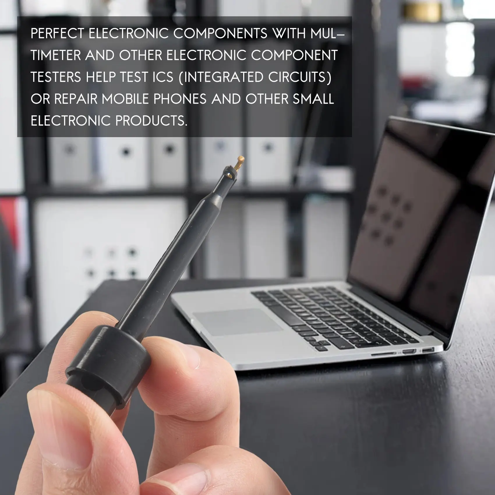 A11E-30Pcs Measuring Clamps, Test Tips, Multimeter Wire Lead Test Clip, Electronic Mini Test Probe Set,Pcb Tester Grabber