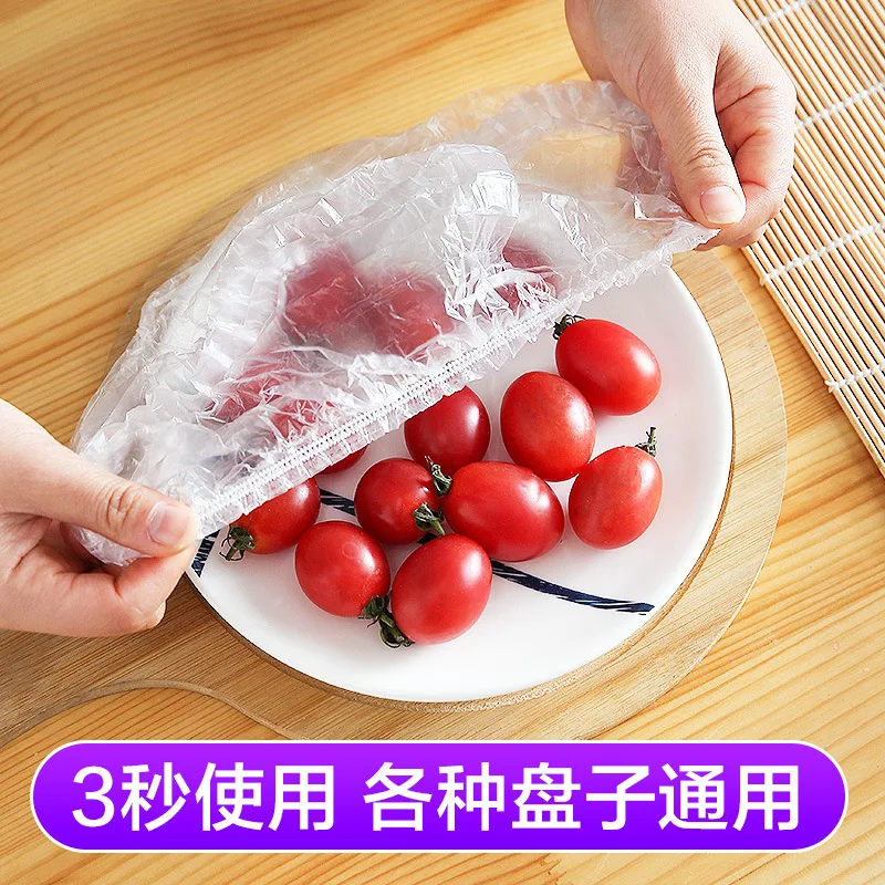 

100Pcs Disposable Food Cover Bags Elastic Wrap Covers Food Preservation Bag Bowl Dish Cover Food Film Kitchen Accessories